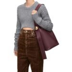 LOEWE MEDIUM PEBBLE BUCKET BAG IN SOFT CALFSKIN