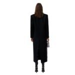 MAGDA BUTRYM LONG CLASSIC WOOL COAT IN BLACK
