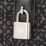 LOEWE AMAZONA 15 BAG IN ANAGRAM JACQUARD AND CALFSKIN