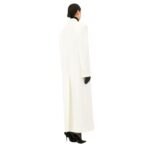 MAGDA BUTRYM SINGLE BREASTED LONG WOOL COAT IN CREAM