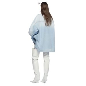 THE ATTICO SKY BLUE SHORT COAT