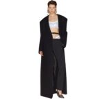 THE ATTICO BLACK LONG COAT