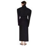 THE ATTICO BLACK LONG COAT