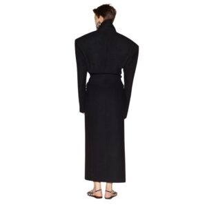 THE ATTICO BLACK LONG COAT