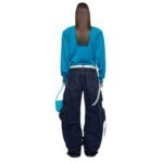 THE ATTICO FERN DARK BLUE LONG PANTS