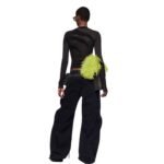 THE ATTICO FERN BLACK LONG PANTS