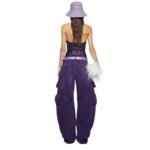 THE ATTICO FERN PURPLE LONG PANTS