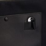 LOEWE AMAZONA 44 BAG IN JACQUARD WITH ANAGRAM MOTIF AND CALFSKIN