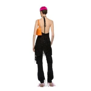 THE ATTICO ESSIE BLACK LONG PANTS