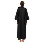 MAGDA BUTRYM SILK EMBROIDERED KIMONO IN BLACK