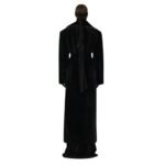 MAGDA BUTRYM LONG SHEARLING COAT IN BLACK