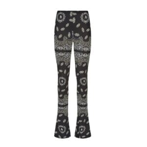 THE ATTICO WHITE, BLACK AND YELLOW BANDANA LONG PANTS