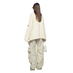THE ATTICO FERN IVORY LONG PANTS