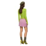 THE ATTICO CLOE ORCHID HAZE MINI SKIRT