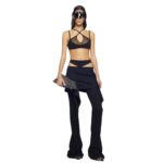 THE ATTICO REMI BLACK LONG PANTS