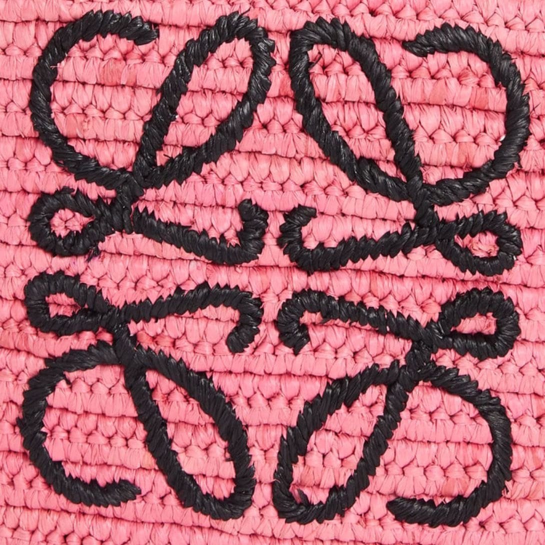 LOEWE SMALL ELEPHANT BASKET BAG IN RAFFIA