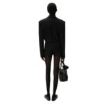 MAGDA BUTRYM WOOL HOT SHORTS IN BLACK