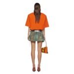 THE ATTICO FAY CAMOUFLAGE MINI SKIRT