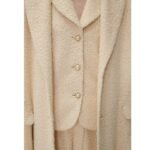 MAGDA BUTRYM FITTED BOUCLE BLAZER IN BEIGE