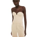 MAGDA BUTRYM CASHMERE WIDE-LEG TROUSERS IN BEIGE