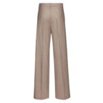 MAGDA BUTRYM CASHMERE WIDE-LEG TROUSERS IN TAUPE