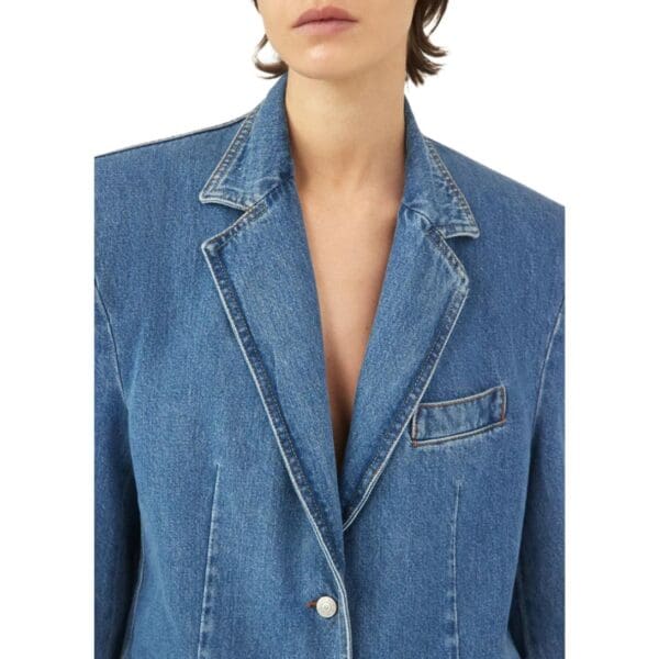 MAGDA BUTRYM CLASSIC OVERSIZED DENIM BLAZER