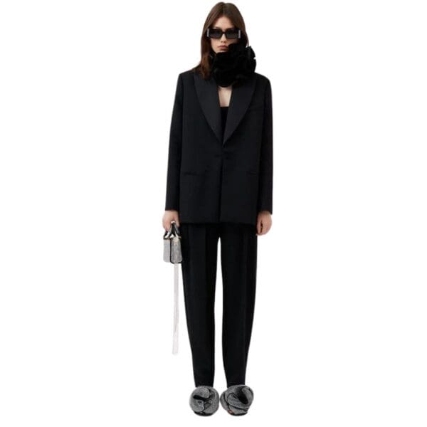MAGDA BUTRYM TAILORED BLAZER IN BLACK