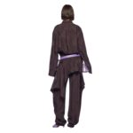 THE ATTICO ''MISCHA'' DARK BROWN MINI DRESS