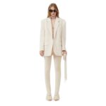 MAGDA BUTRYM CROCHET PANTS IN CREAM