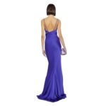  THE ATTICO ''MELVA'' VIVID VIOLET LONG DRESS