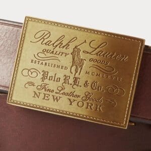 RALPH LAUREN HERITAGE PLAQUE BUCKLE BELT