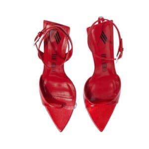 THE ATTICO ”GG” SANDAL MISMATCHED VIBRANT RED