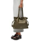 LOEWE LARGE FLAMENCO CLUTCH BAG IN CALFSKIN NAPPA