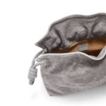 LOEWE FLAMENCO CLUTCH BAG IN DENIM