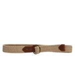 RALPH LAUREN LEATHER-TRIM ROPE BELT