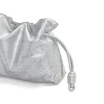 LOEWE FLAMENCO CLUTCH BAG IN METALLIC LAMBSKIN
