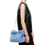 LOEWE BORSA FLAMENCO CLUTCH IN SHEARLING