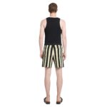 NANUSHKA WALTER STRIPED TERRY-KNIT SHORTS BLACK/PALE YELLOW