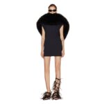 THE ATTICO BLACK MINI DRESS