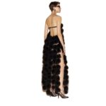  THE ATTICO BLACK MIDI DRESS