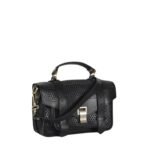 PROENZA PS1 TINY BAG IN PERFORATED LEATHER BLACK