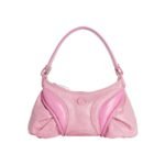MARINE SERRE EMBOSSED LEATHER FUTURA PINK