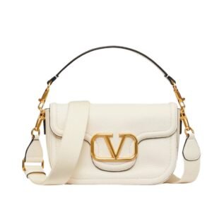 VALENTINO GARAVANI ALLTIME GRAINY CALFSKIN SHOULDER BAG