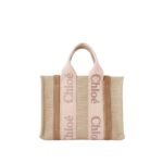 CHLOE SMALL WOODY TOTE BAG BLUSHY BEIGE