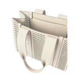 CHLOE MEDIUM WOODY TOTE BAG MISTY IVORY