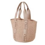 CHLOE LARGE WOODY BASKET ARGIL BROWN