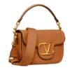 VALENTINO GARAVANI ALLTIME GRAINY CALFSKIN SHOULDER BAG