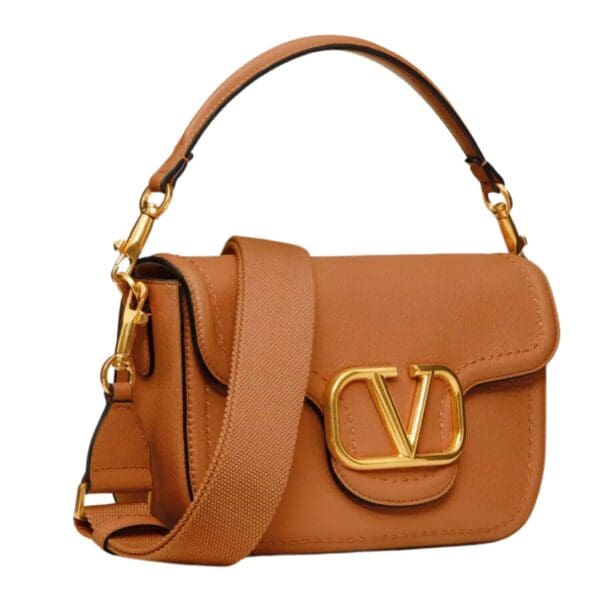 VALENTINO GARAVANI ALLTIME GRAINY CALFSKIN SHOULDER BAG