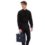 VALEXTRA AVIETTA BRIEFCASE WITH FLAP 24H