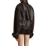 KHAITE THE HAMMOND JACKET IN BLACK LEATHER